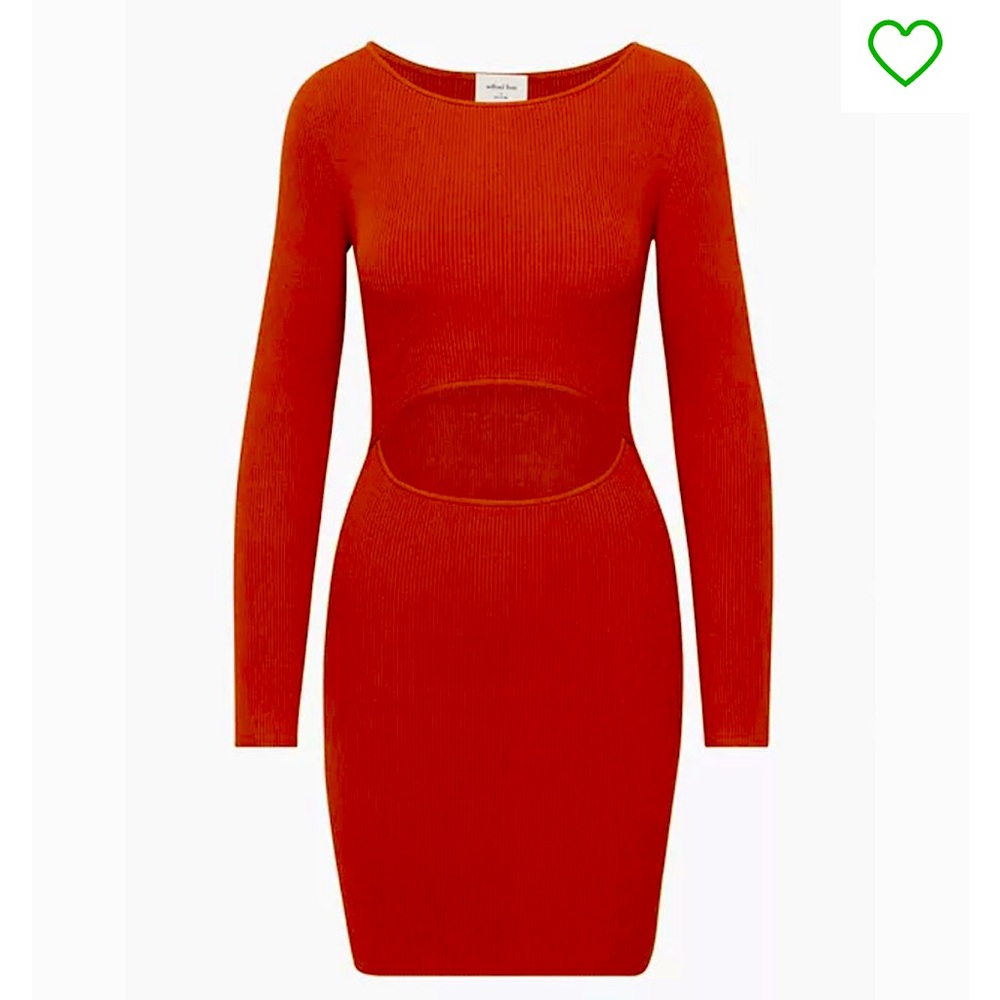 ARITZIA: Wilfred CUTOUT KNIT LONGSLEEVE MINI DRESS